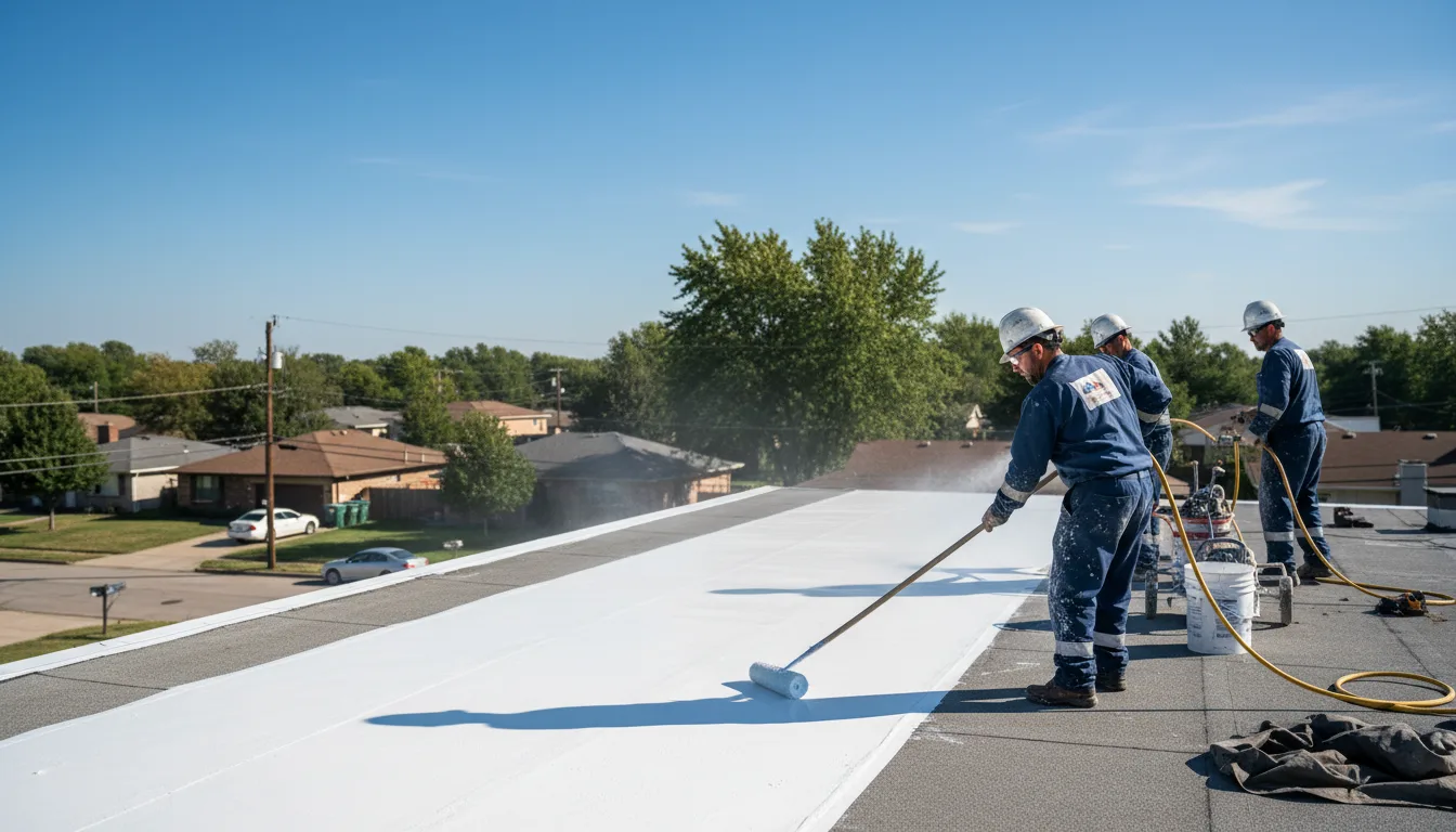 Commercial roof coating in Lyons, NY near me